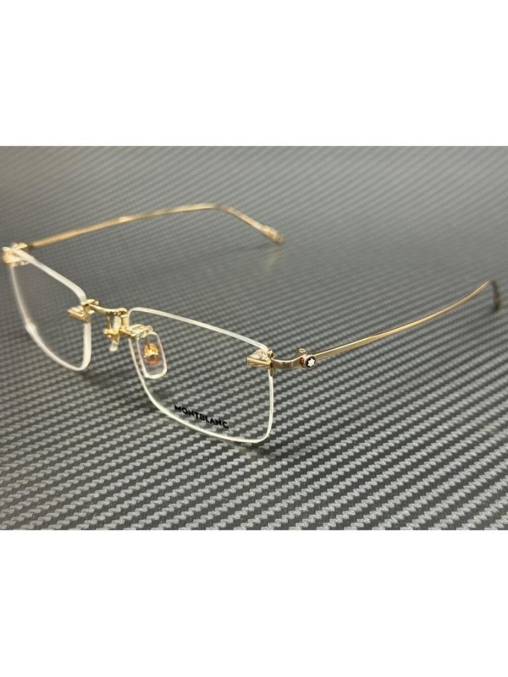 New Montblanc Men Gold Eyeglasses 54-19-145